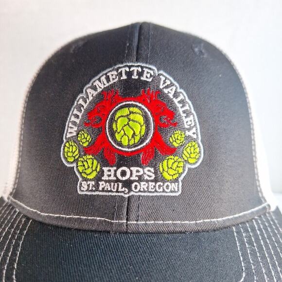 Willamette Valley HOPS Hat Cap Trucker Beer St. Paul Oregon Snapback Meshback - Picture 2 of 9